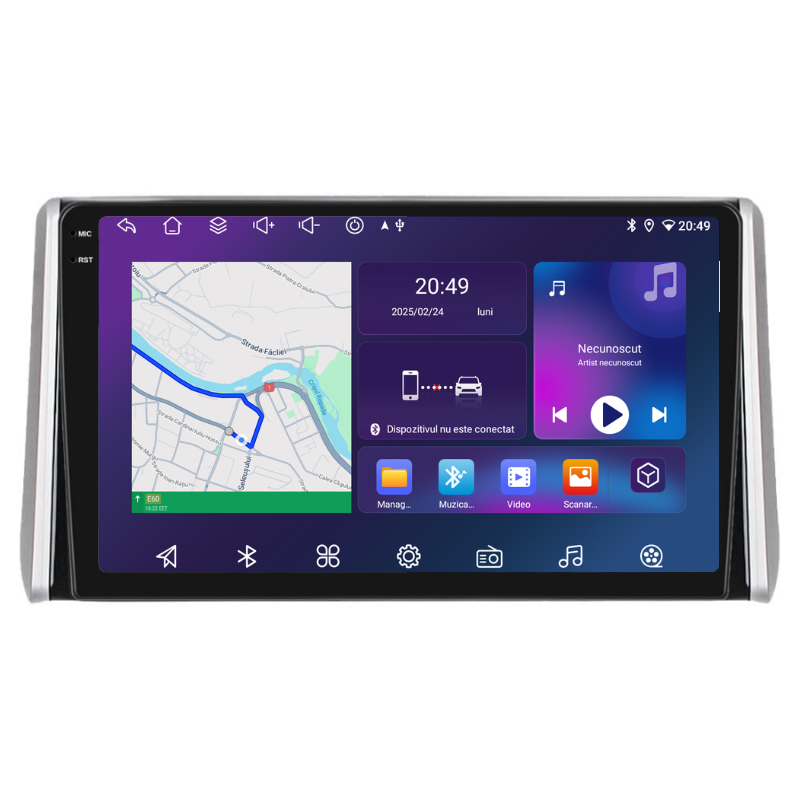 Navigatie Toyota RAV4 (2018+), Ecran 10 inch, Carplay / Android auto, Youtube, Waze
