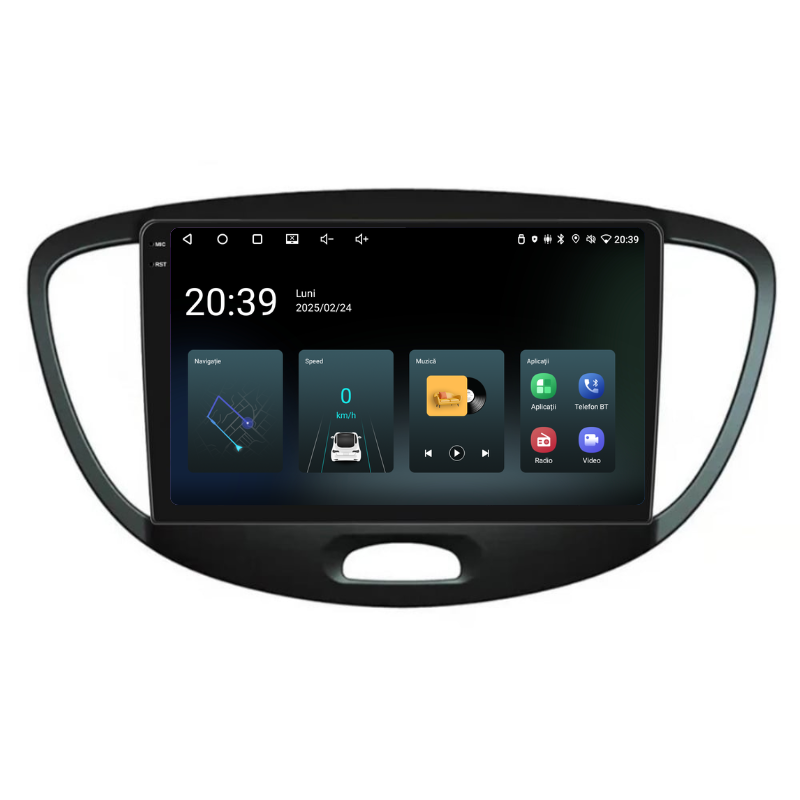 Navigatie Hyundai i10 (2007-2013), Ecran 9 inch, Carplay / Android auto, Youtube, Waze
