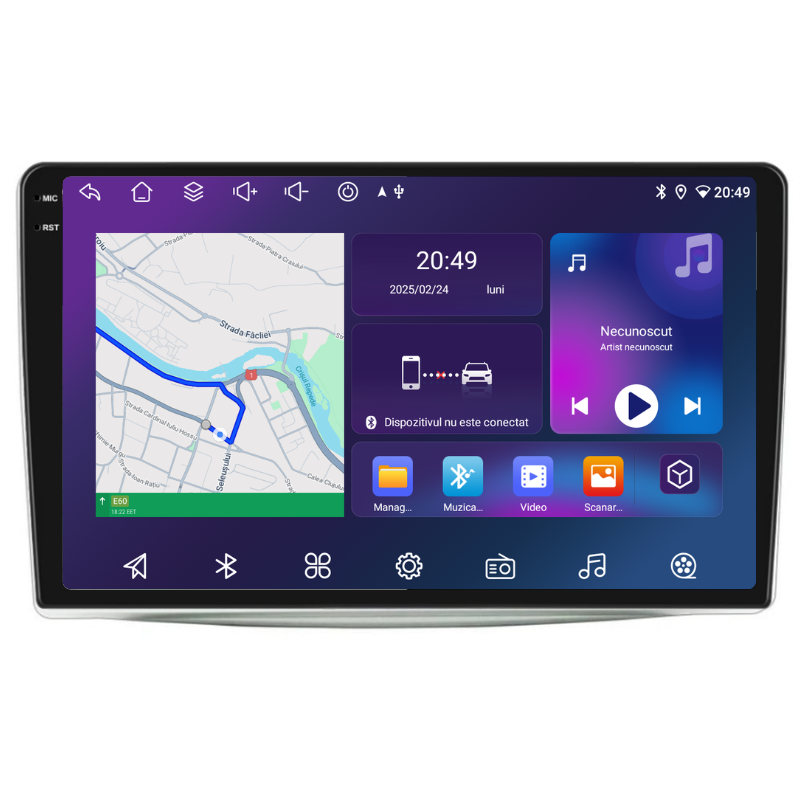 Navigatie Alfa Romeo Mito (2008-2018), Ecran 9 inch, Carplay / Android auto, Youtube, Waze
