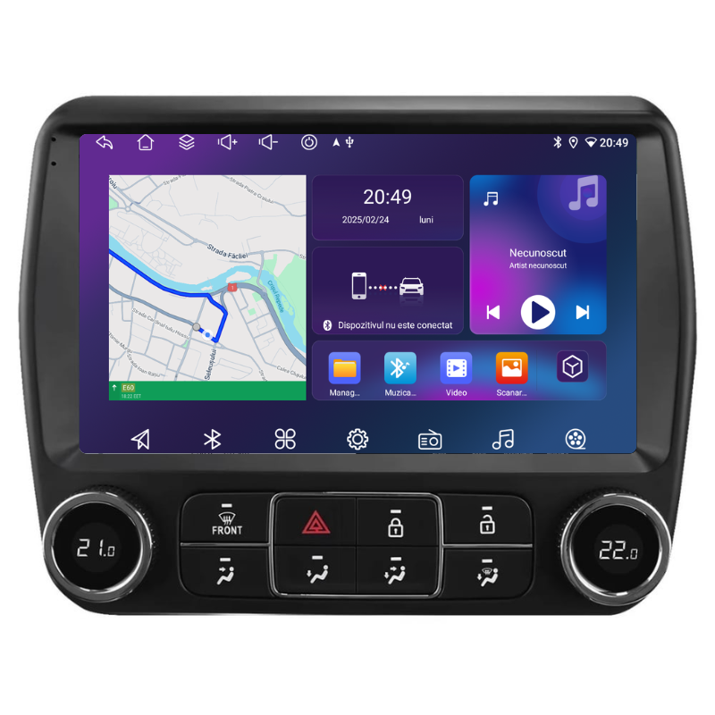 Navigatie Chevrolet Camaro (2010-2015), Ecran 9 inch, Carplay / Android auto, Youtube, Waze