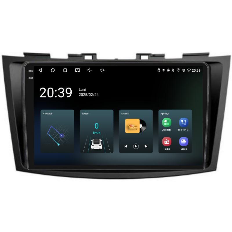 Navigatie Suzuki Swift (2010-2017), Ecran 9 inch, Carplay / Android auto, Youtube, Waze