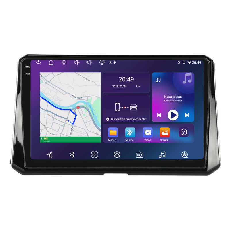 Navigatie Toyota Corolla (2018+), Ecran 9 inch, Carplay / Android auto, Youtube, Waze