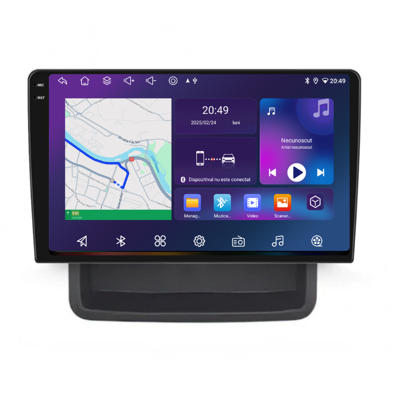 Navigatie Renault Trafic (2010-2014), Ecran 10 inch, Carplay / Android auto, Youtube, Waze