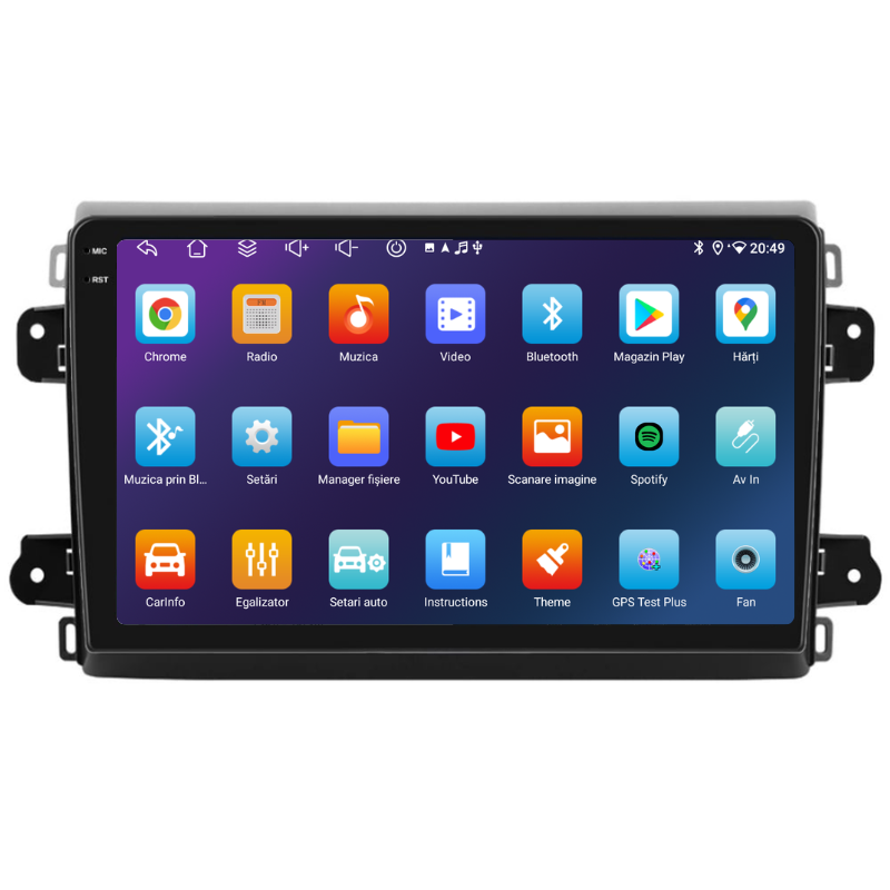 Navigatie Fiat Ducato (2022+), Ecran 9 inch, Carplay / Android auto, Youtube, Waze