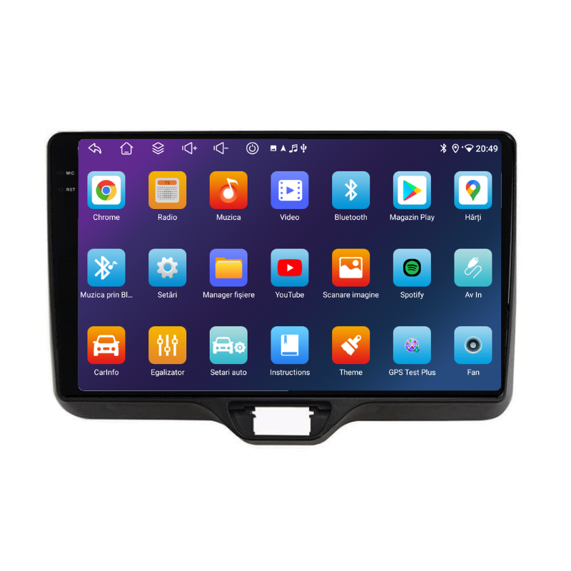 Navigatie Toyota Yaris (2018-2025), Ecran 10 inch, Carplay / Android auto, Youtube, Waze