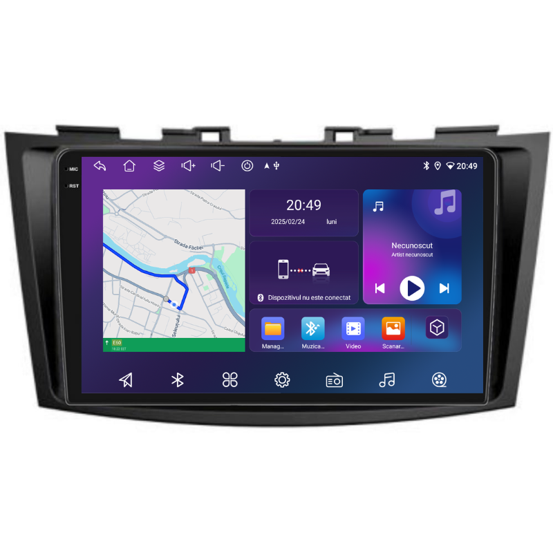 Navigatie Suzuki Swift (2010-2017), Ecran 9 inch, Carplay / Android auto, Youtube, Waze