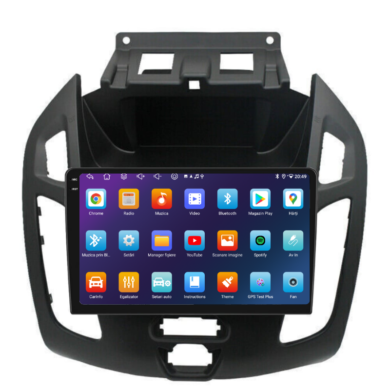 Navigatie Ford Transit Connect (2013-2018), Ecran 9 inch, Carplay / Android auto, Youtube, Waze