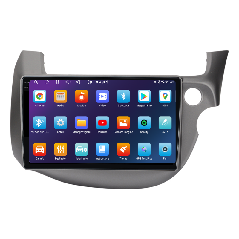 Navigatie Honda Jazz / Fizz (2008-2013), Ecran 10 inch, Carplay / Android auto, Youtube, Waze
