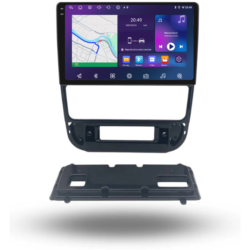 Navigatie Peugeot 406 (1999-2004), Ecran 9 inch, Carplay / Android auto, Youtube, Waze