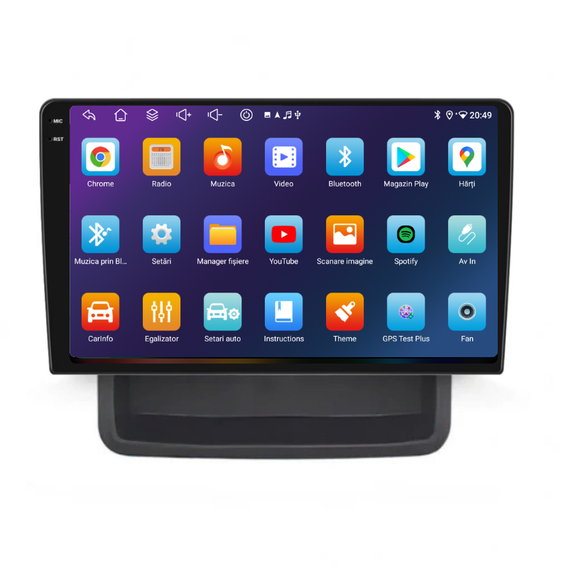 Navigatie Renault Trafic (2010-2014), Ecran 10 inch, Carplay / Android auto, Youtube, Waze