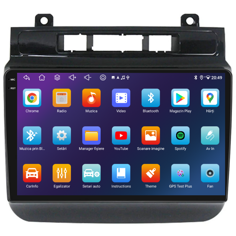 Navigatie Volkswagen Touareg 7p (2010-2018), Ecran 9 inch, Carplay / Android auto, Youtube, Waze