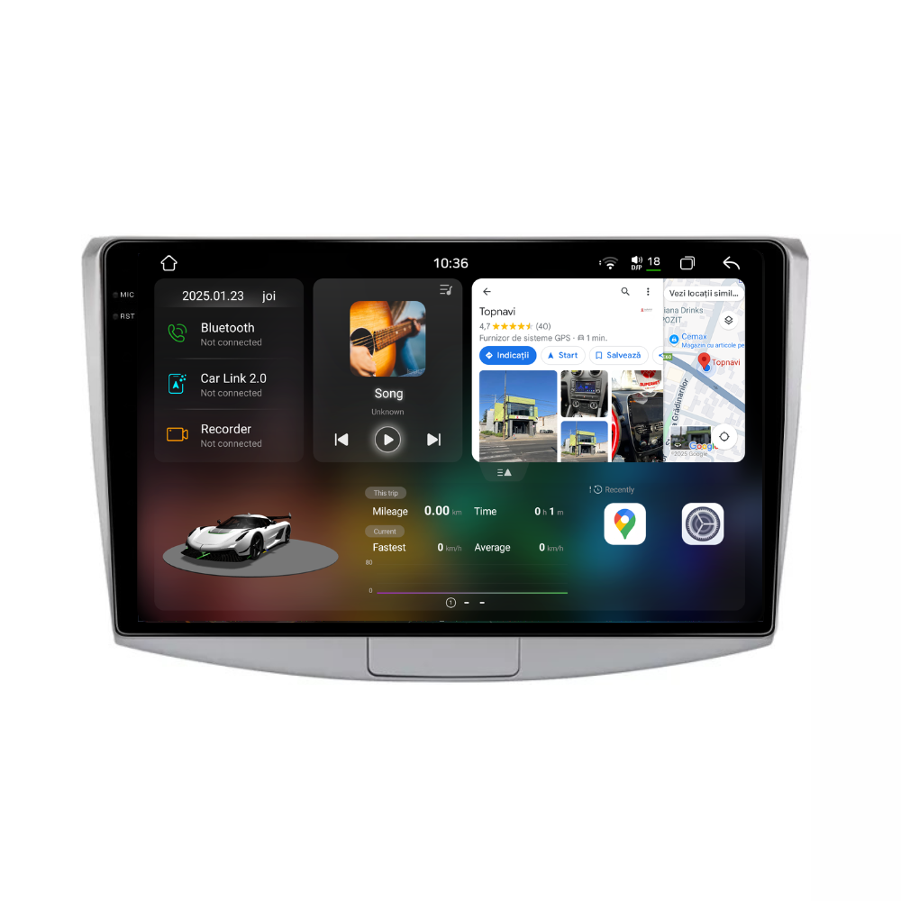 Navigatie volkswagen Passat B6 / B7 / CC (2004-2014), Android, Ecran 10", Carplay / Android auto