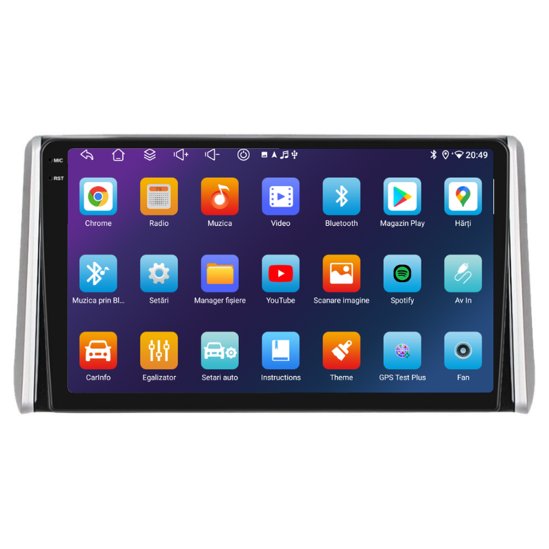 Navigatie Toyota RAV4 (2018+), Ecran 10 inch, Carplay / Android auto, Youtube, Waze