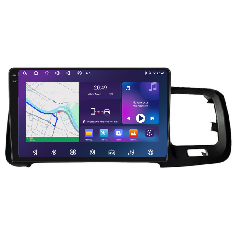 Navigatie Volvo S60 V60 (2014-2018), Ecran 9 inch, Carplay / Android auto, Youtube, Waze