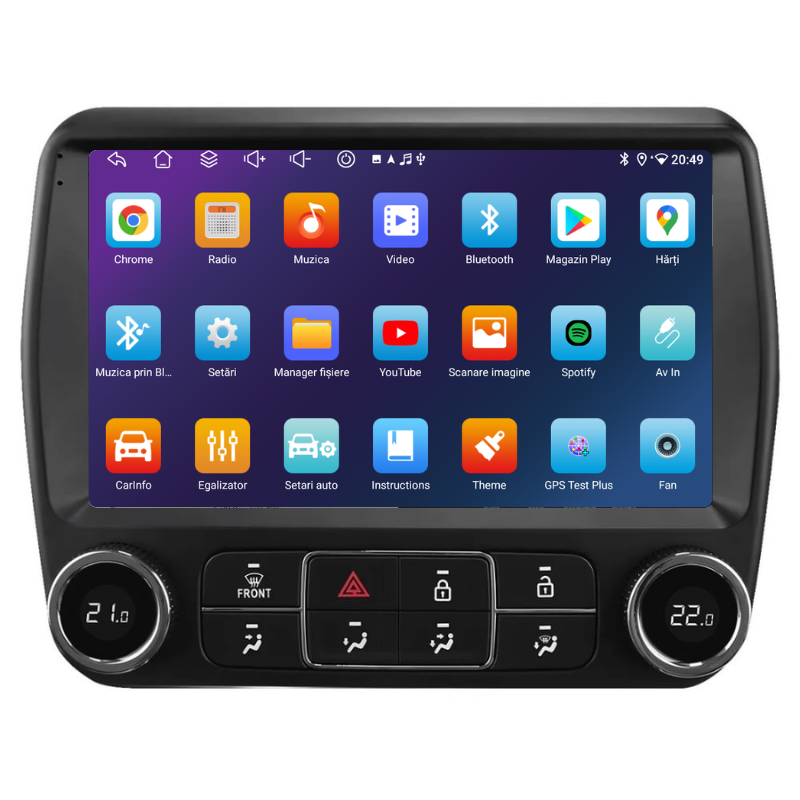 Navigatie Chevrolet Camaro (2010-2015), Ecran 9 inch, Carplay / Android auto, Youtube, Waze