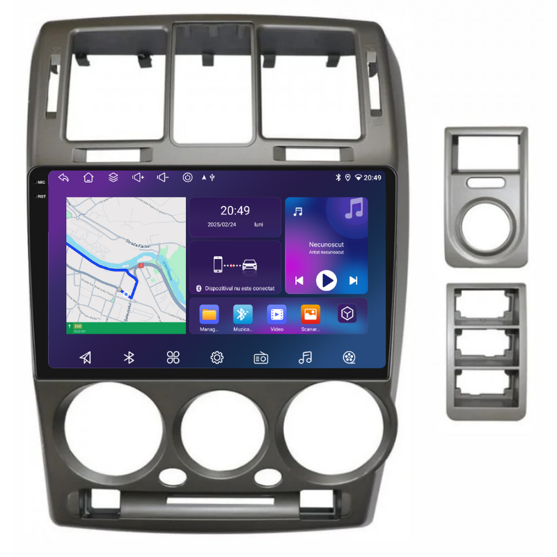 Navigatie Hyundai Getz (2002-2011), Ecran 9 inch, Carplay / Android auto, Youtube, Waze