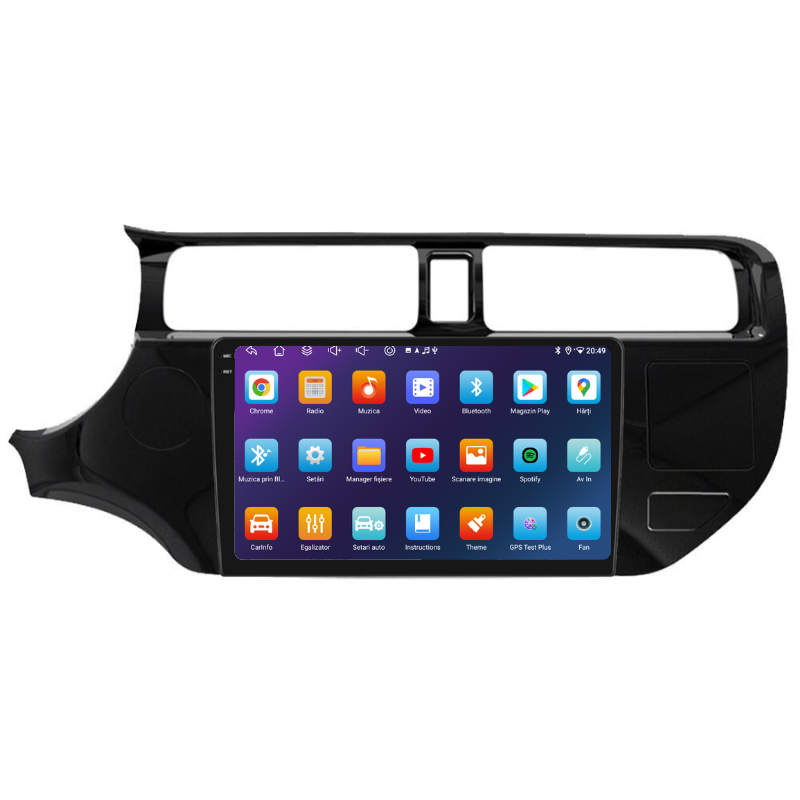Navigatie Kia RIO K3 (2012-2015), Ecran 9 inch, Carplay / Android Auto, Youtube, Waze