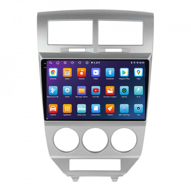 Navigatie Dodge Caliber (2006-2010), Ecran 9 inch, Carplay / Android auto, Youtube, Waze