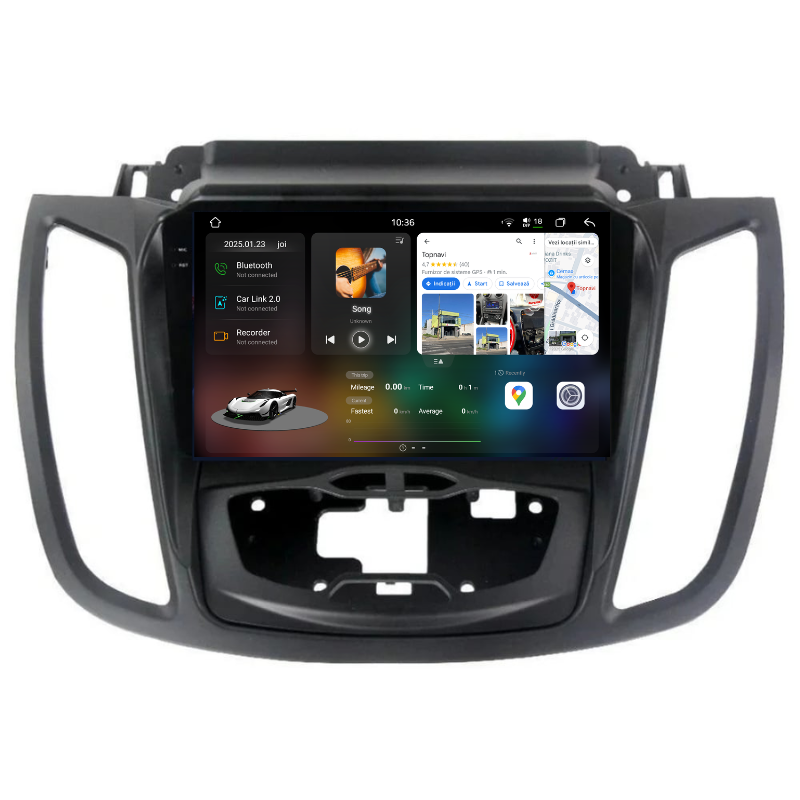 Navigatie Ford Kuga (2013-2018), Ecran 9 inch, Carplay / Android auto, Youtube, Waze