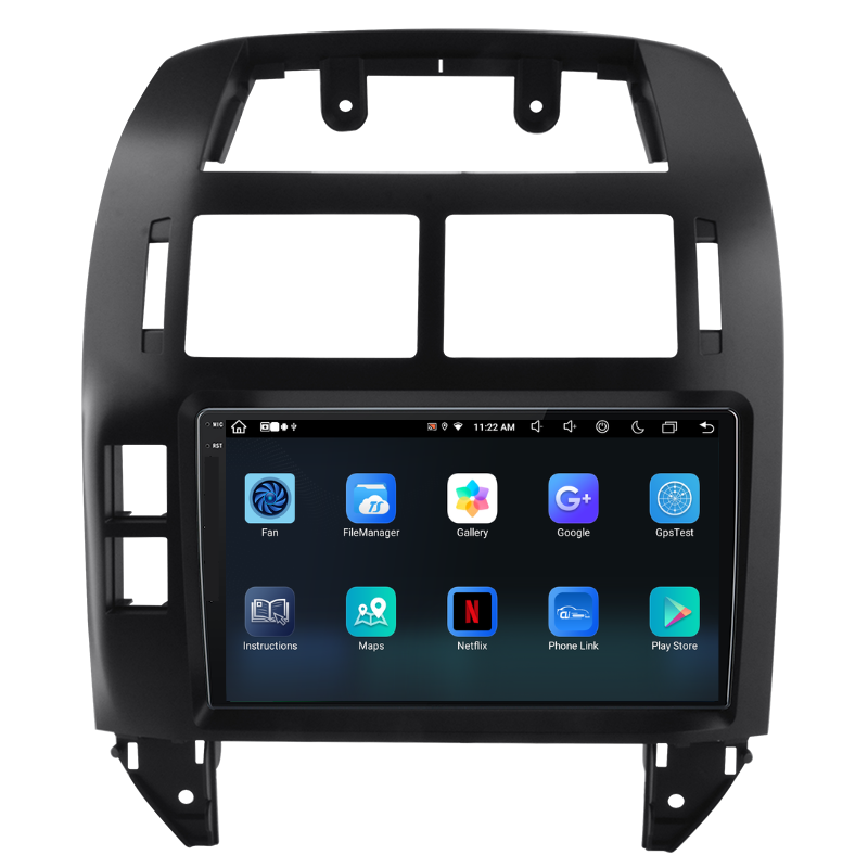Navigatie Volkswagen Polo (1999-2009), Ecran 9 inch, Carplay / Android auto, Youtube, Waze