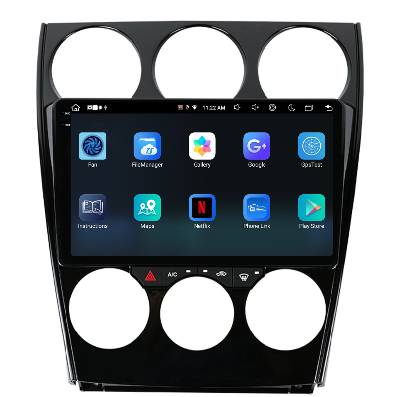 Navigatie Mazda 6 (2002-2008), Ecran 9 inch, Carplay / Android auto, Youtube, Waze