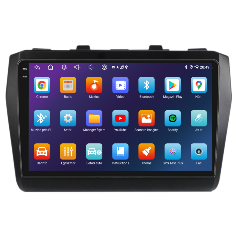 Navigatie Suzuki Swift (2017+), Ecran 9 inch, Carplay / Android auto, Youtube, Waze