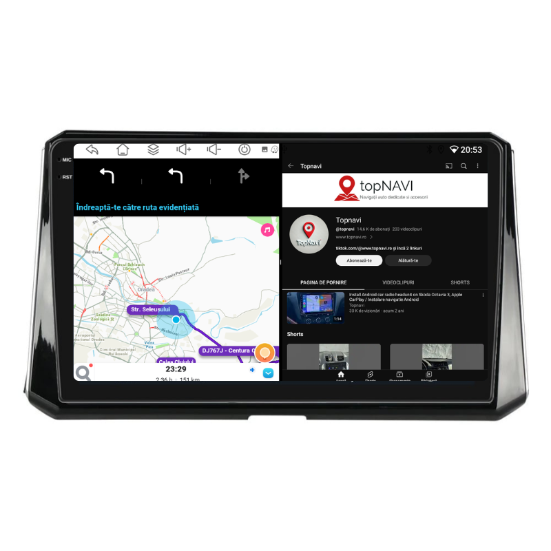 Navigatie Toyota Corolla (2018+), Ecran 9 inch, Carplay / Android auto, Youtube, Waze