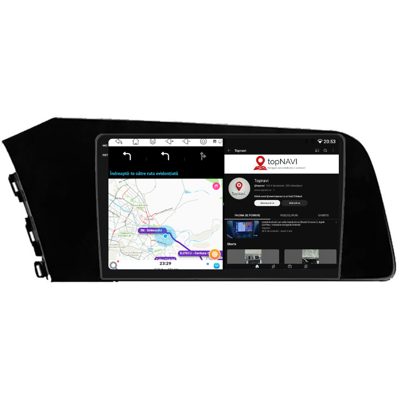 Navigatie Hyundai Elantra (2020+), Ecran 10 inch, Carplay / Android auto, Youtube, Waze