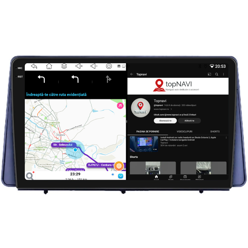 Navigatie Ford Focus 4 (2019+), Ecran 9 inch, Carplay / Android auto, Youtube, Waze