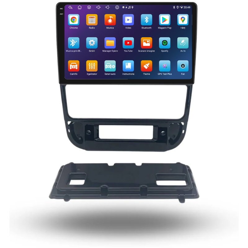 Navigatie Peugeot 406 (1999-2004), Ecran 9 inch, Carplay / Android auto, Youtube, Waze