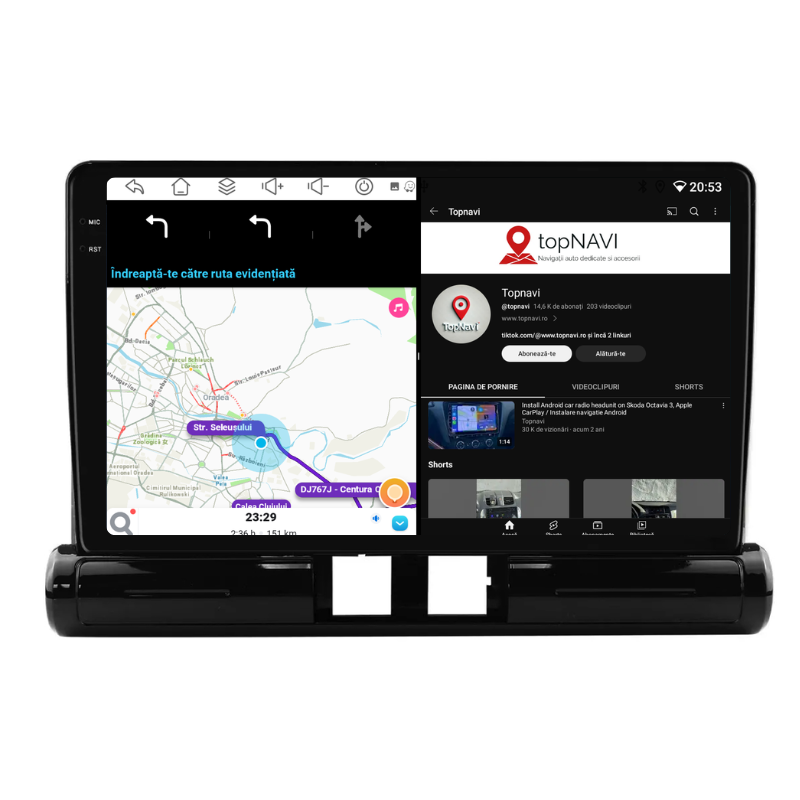 Navigatie Citroen C3 / C3 Aircross (2016-2024), Ecran 9 inch, Carplay / Android auto, Youtube, Waze