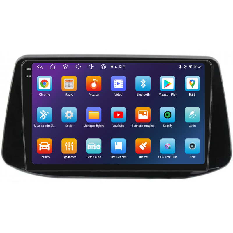 Navigatie Hyundai i30 (2017+), Ecran 9 inch, Carplay / Android auto, Youtube, Waze
