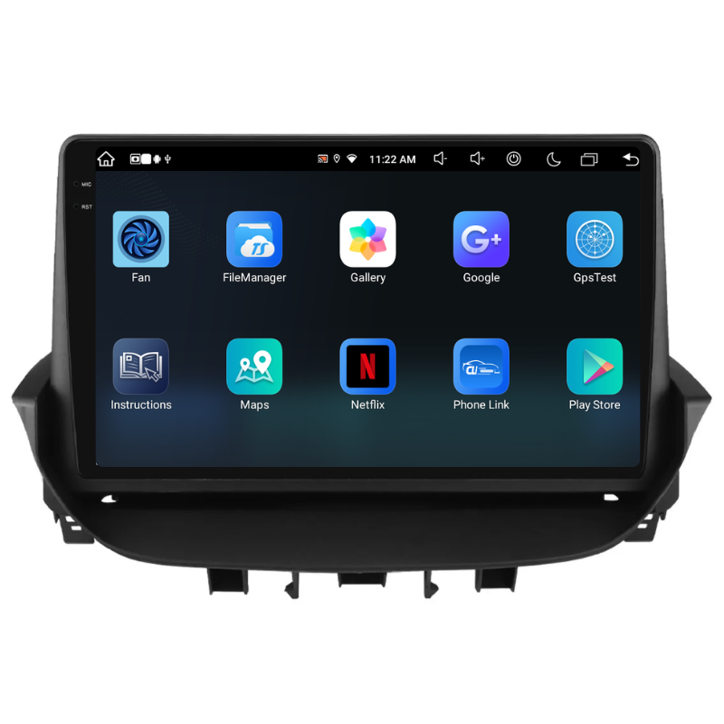 Navigatie Renault Laguna (2001-2007), Ecran 9 inch, Carplay / Android auto, Youtube, Waze