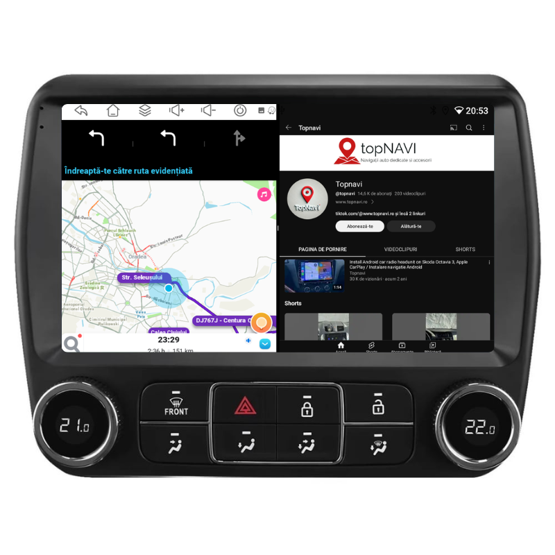 Navigatie Chevrolet Camaro (2010-2015), Ecran 9 inch, Carplay / Android auto, Youtube, Waze