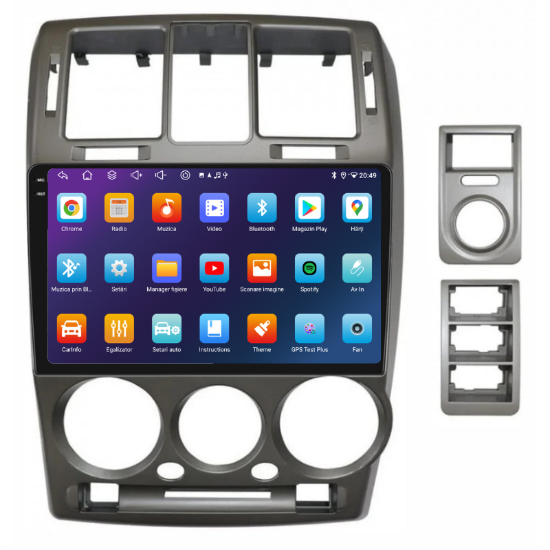 Navigatie Hyundai Getz (2002-2011), Ecran 9 inch, Carplay / Android auto, Youtube, Waze