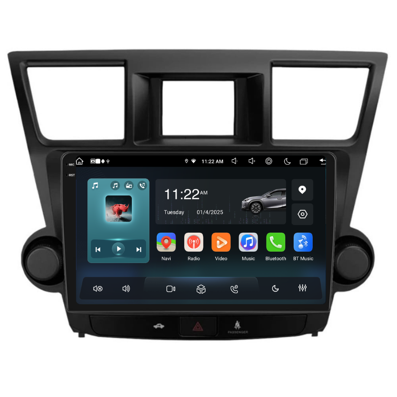 Navigatie Toyota Highlander (2008-2014), Ecran 10 inch, Carplay / Android auto, Youtube, Waze
