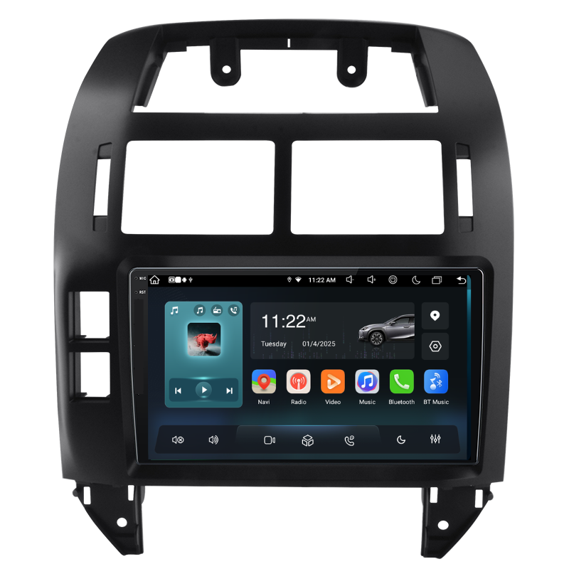 Navigatie Volkswagen Polo (1999-2009), Ecran 9 inch, Carplay / Android auto, Youtube, Waze
