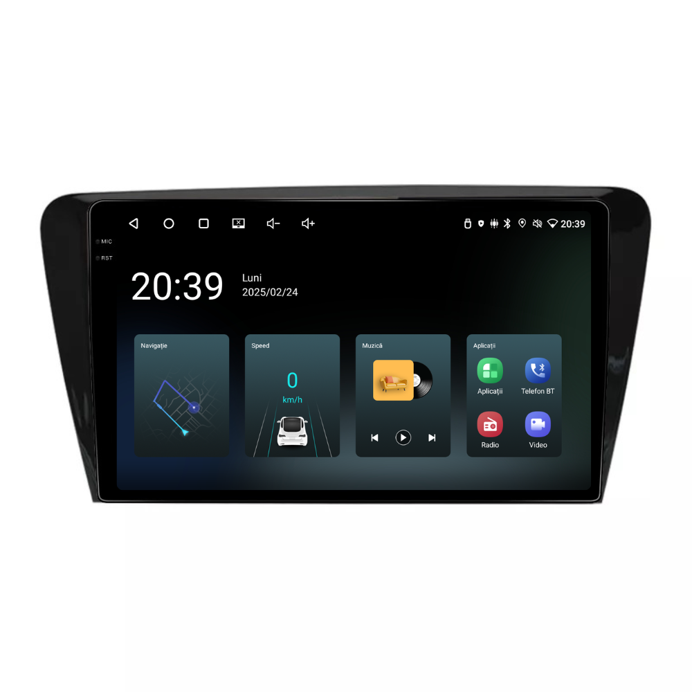 Navigatie Skoda Octavia 3 (2013-2018), Android, Ecran 10", Carplay / Android Auto