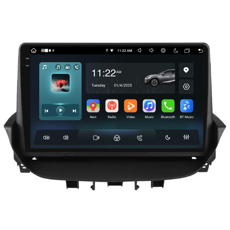 Navigatie Renault Laguna (2001-2007), Ecran 9 inch, Carplay / Android auto, Youtube, Waze