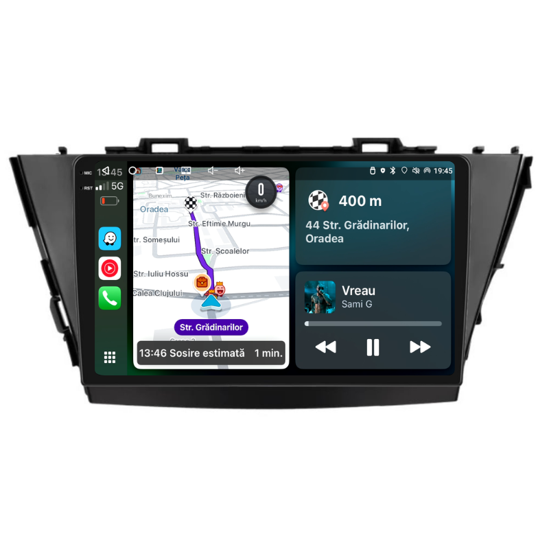 Navigatie Toyota Prius (2013-2015), Ecran 9 inch, Carplay / Android auto, Youtube, Waze