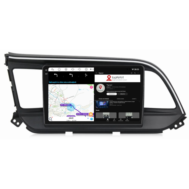 Navigatie Hyundai Elantra (2015-2020), Ecran 9 inch, Carplay / Android auto, Youtube, Waze