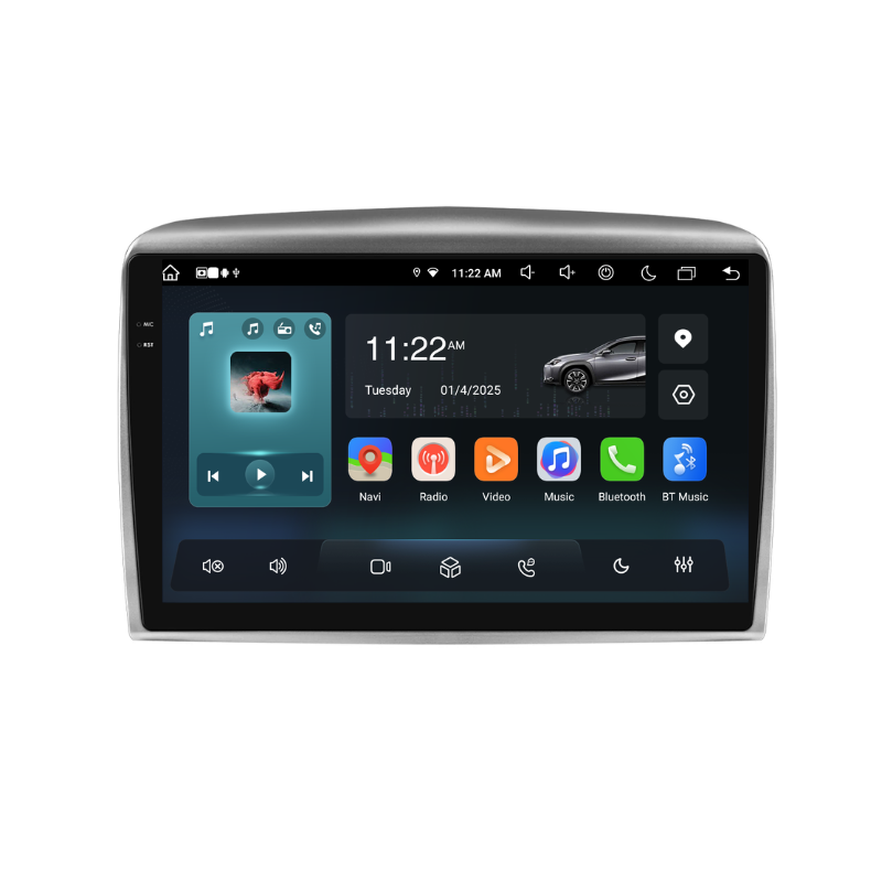 Navigatie Lancia Ypsilon (2006-2012), Ecran 9 inch, Carplay / Android auto, Youtube, Waze