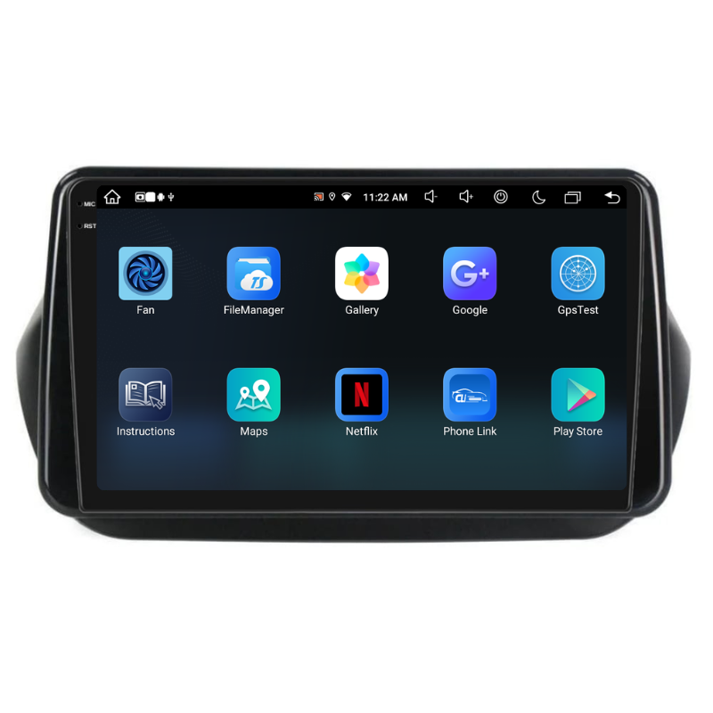 Navigatie Fiat Qubo (2008-2021), Ecran 10 inch, Carplay / Android auto, Youtube, Waze