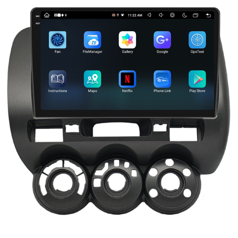 Navigatie Honda Jazz / Fizz (2002-2008), Ecran 9 inch, Carplay / Android auto, Youtube, Waze