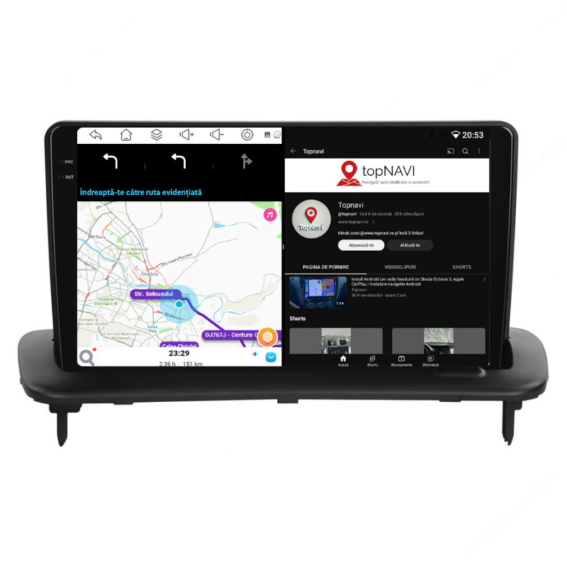 Navigatie Volvo C30 (2004-2012), Ecran 9 inch, Carplay / Android auto, Youtube, Waze