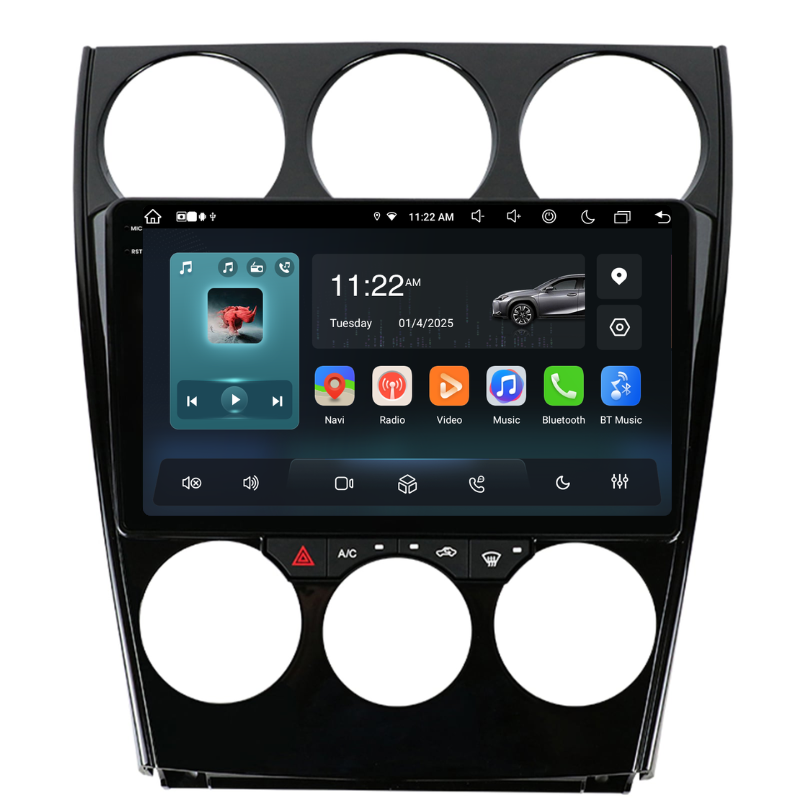 Navigatie Mazda 6 (2002-2008), Ecran 9 inch, Carplay / Android auto, Youtube, Waze