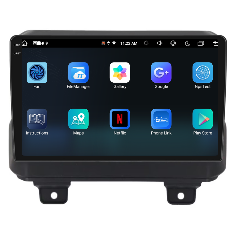 Navigatie Jeep Wrangler Rubicon (2018+), Ecran 9 inch, Carplay / Android auto, Youtube, Waze