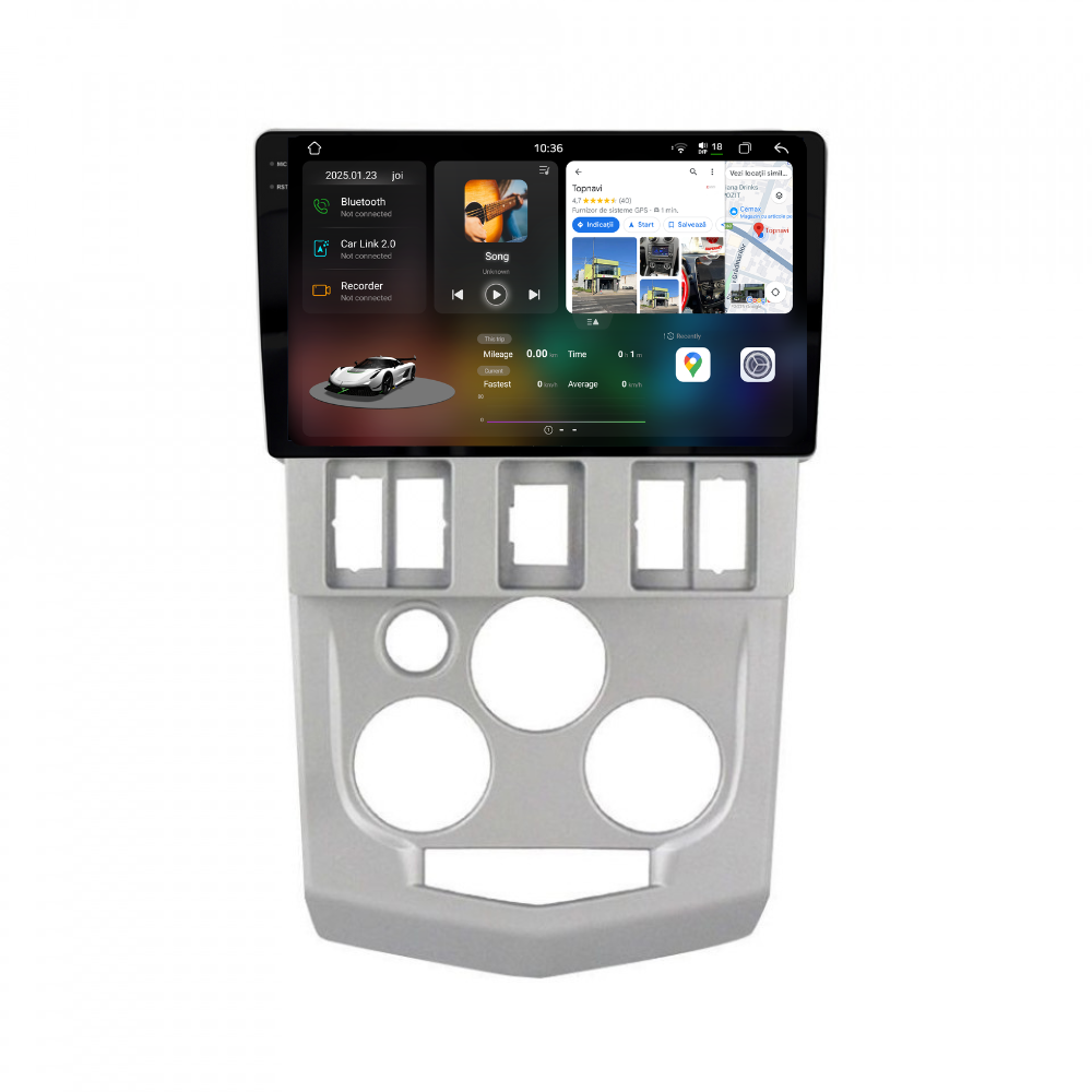 Navigatie Dacia Logan 1 (2004-2008), Android, Ecran 9", Carplay / Android auto