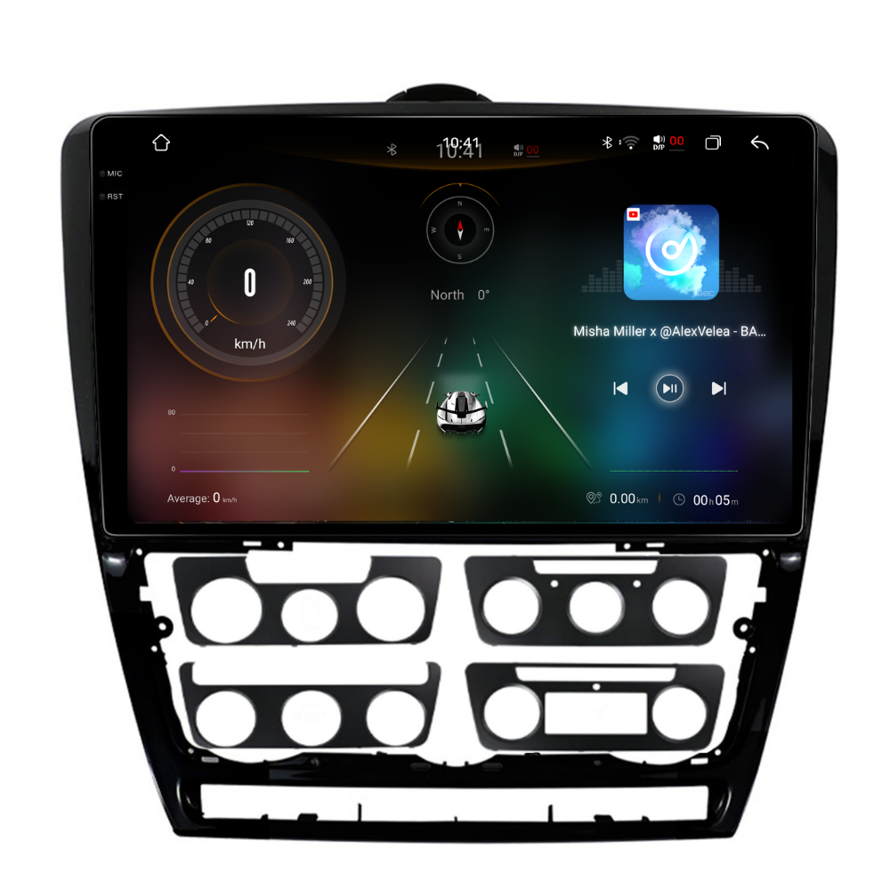 Navigatie Skoda Octavia 2 (2008-2013), Android, Ecran 10', Carplay / Android auto