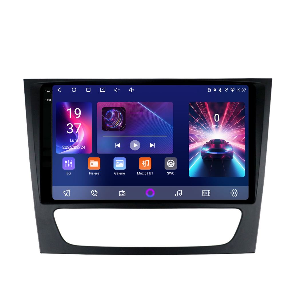 Navigație Mercedes E-Class w211 (2002-2009), Ecran 9", Carplay / Android Auto